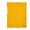 cartella con elastico 24x32cm giallo cartoncino lustre' 425gr