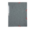 cartella con elastico 24x32cm grigio cartoncino lustre' 425gr