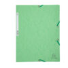 cartella con elastico 24x32cm verde tiglio cartoncino lustre' 425gr