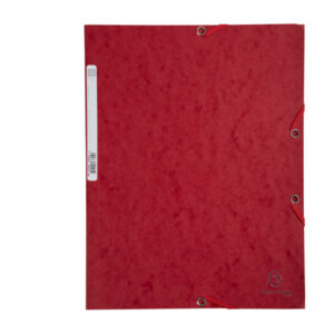 cartella con elastico 24x32cm rosso ciliegia cartoncino lustre' 425gr