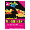 pack 10 cartoncini fluo 35x50cm 260g colori ass. cwr 334