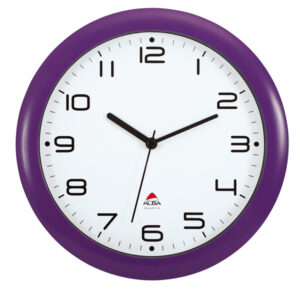 orologio da parete hornew d30cm viola alba