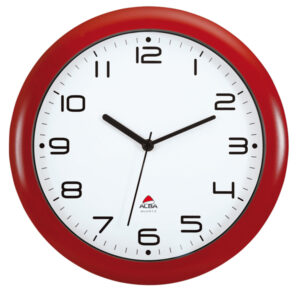 orologio da parete hornew d30cm rosso alba