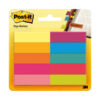 segnapagina post-it 670-10ab-eu 500fg in 10colori index 12,7x44mm in carta