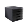 cassettiera 4 cassetti 45mm mydesk nero arda