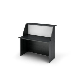 modulo reception sopralzo+desktop 120x76x117cm nero ven. /bianco - prestige