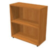 libreria bassa a giorno 76x32cm - h81,5cm noce chiaro