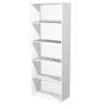 libreria alta a giorno 76x32cm - h196cm bianco