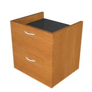 coppia cassetti 36x29x35,5cm x libreria l40 noce chiaro