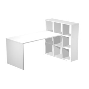 postazione home-office 9 caselle l169 x p104 x h104cm bianco