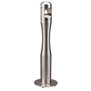 portacenere a colonna h108cm in acciaio inox