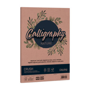 carta calligraphy nature crush a4 50fg 120gr mandorla favini