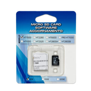 micro sd card aggiornamento 100/200eu per verificabanconote ht7000