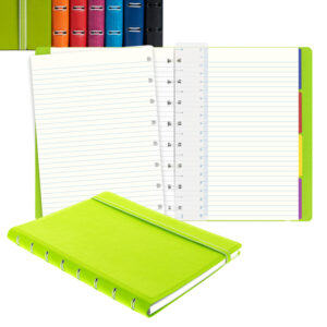 notebook f.to a5 a righe 56 pag. nero similpelle filofax