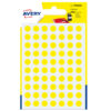 blister 420 etichetta adesiva tonda psa giallo d8mm avery