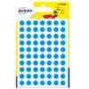 blister 420 etichetta adesiva tonda psa blu d8mm avery