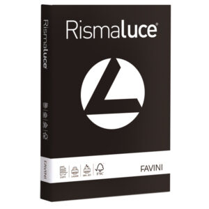 carta rismaluce 90gr a4 300fg nero 63 favini