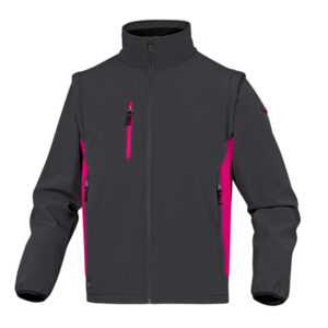 giacca softshell mysen 2 tg.m grigio/fucsia