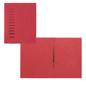 cartellina rossa in cartone con pressino fermafogli a4 pagna