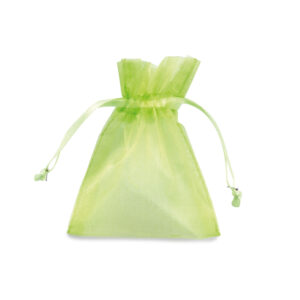 20 sacchetti organza milly 12,5x17cm verde mela