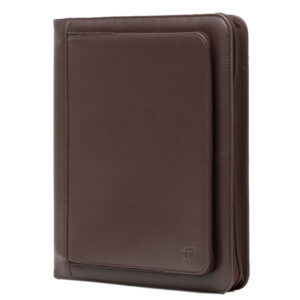 portablocco office ecopelle c/zip dim. 26x34x4cm marrone intempo