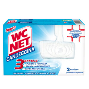 wc net tavoletta solida candeggina extra white x 2