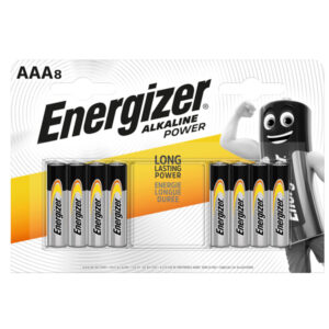 blister 8 pile ministilo aaa - energizer alkaline power