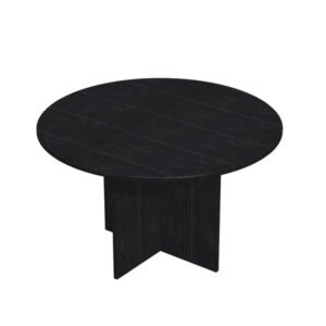 tavolo riunioni 4 posti d120 x h72cm nero venato frassino - easy