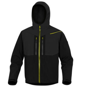 giacca softshell horten 2 tg. m nero/giallo