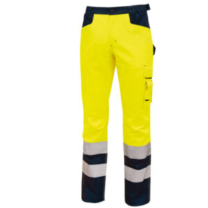 pantalone invernale alta visibilita' beacon giallo fluo taglia m u-power