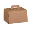 valigetta box per gastronomia d'asporto linea cadeaux 16x14x10cm avana