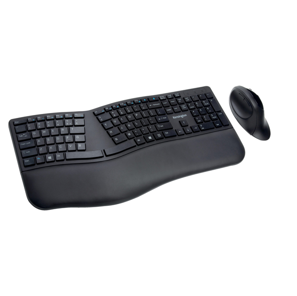 set tastiera e mouse wireless ergonomica profit - kensington