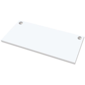 piano di lavoro per scrivania cambio - 140x80x2,5cm - bianco fellowes