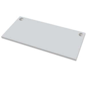 piano di lavoro per scrivania cambio - 140x80x2,5cm - grigio fellowes