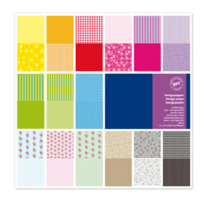 busta 30 fg carta scrapbooking 30,5x30,5cm 180gr/mq ass. vichy deco