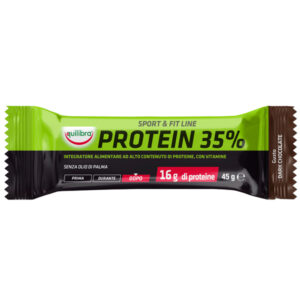 integratore sportfit line protein 35 gusto dark chocolate 45gr equilibra