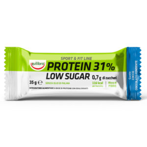 integratore sportfit lineprotein 31 lowsugar cocco cioccolato 35gr equilibra