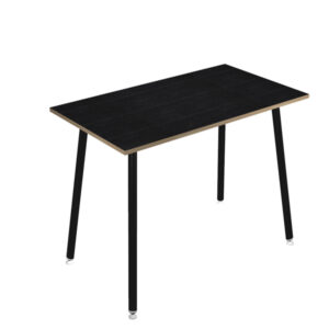 tavolo alto 140x80xh105cm nero/ nero venato skinny metal