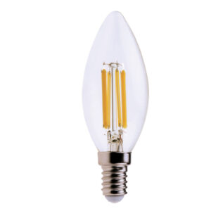 lampada led candela 6w e14 3000k luce bianca calda