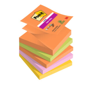 cf. 5pz blocco 90foglietti post-it super sticky z-notes 76x76mm r330-5ss-boos