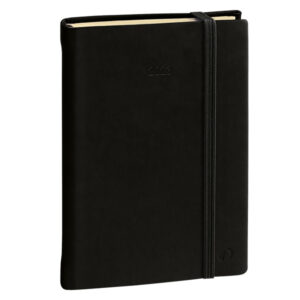 agenda giornaliera daily pocket prestige 8,5x13cm silk nero 2023 quo vadis