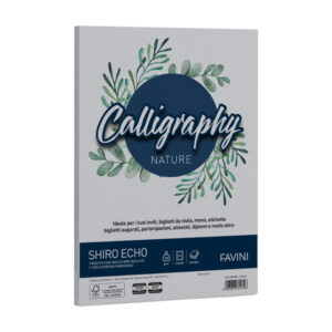 carta calligraphy nature shiro eco a4 50fg 120gr cenere favini