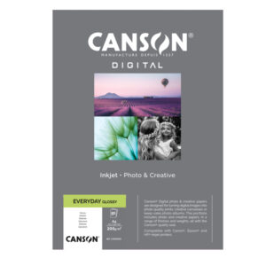 carta inkjet everyday a4 50fg 200gr glossy canson