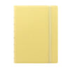 notebook f.to a5 a righe 56 pag. giallo limone similpelle filofax