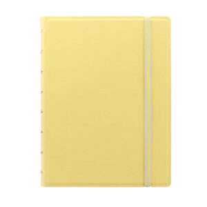 notebook f.to a5 a righe 56 pag. giallo limone similpelle filofax