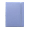 notebook f.to a5 a righe 56 pag. blu pastello similpelle filofax