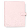 organiser f.to a5 233x217x46mm c/cinturino confetti rosa filofax