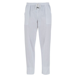 pantaloni pitagora in cotone tg. s bianco