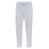 pantaloni pitagora in cotone tg. l bianco