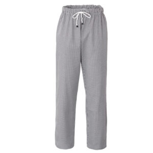 pantalone da cuoco plutone tg. s bianco a quadretti neri